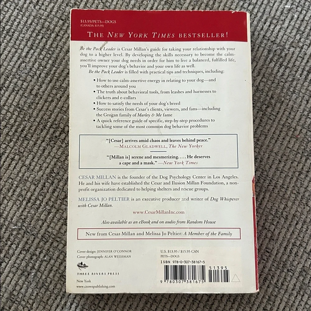 Cesar millan book Be The Pack Leader use Cesar’s way to transform your dog